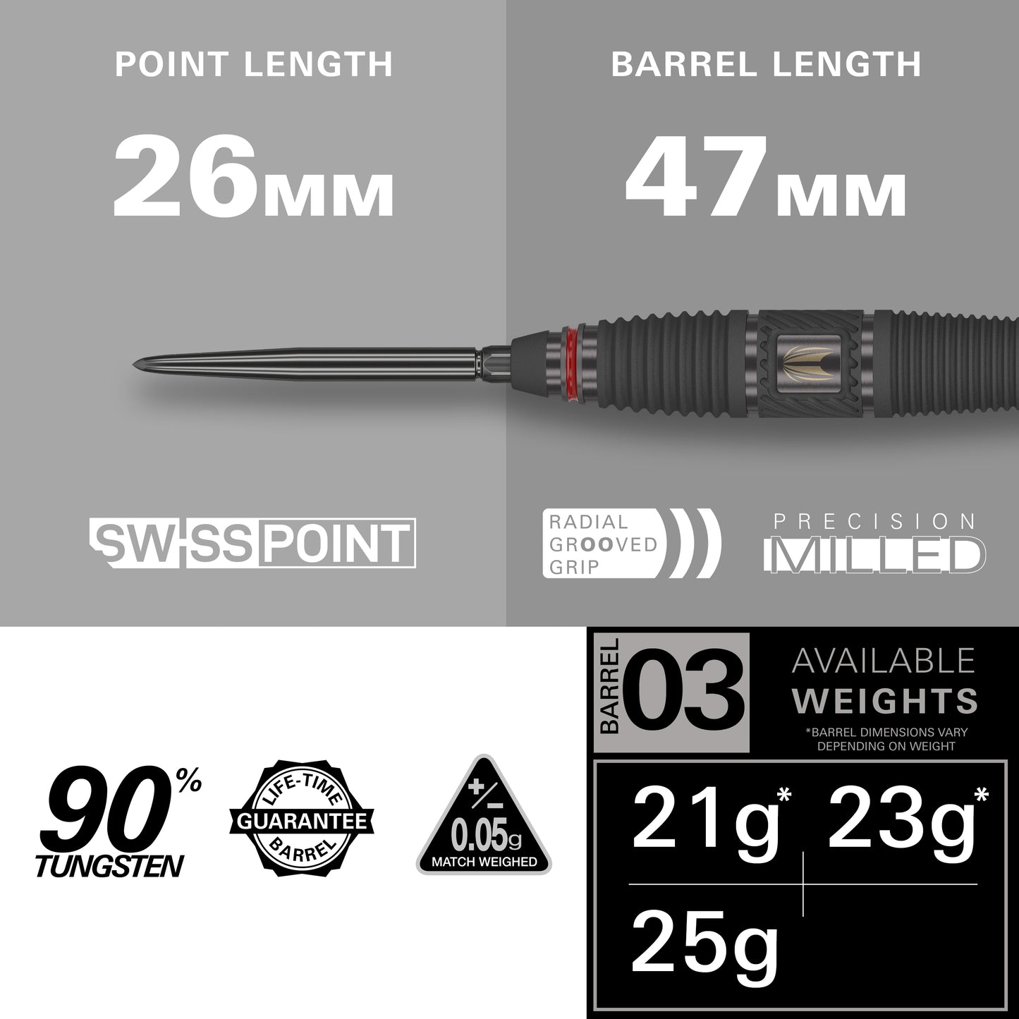 SCOPE 90% 03 SP STEEL TIP DARTS 2024