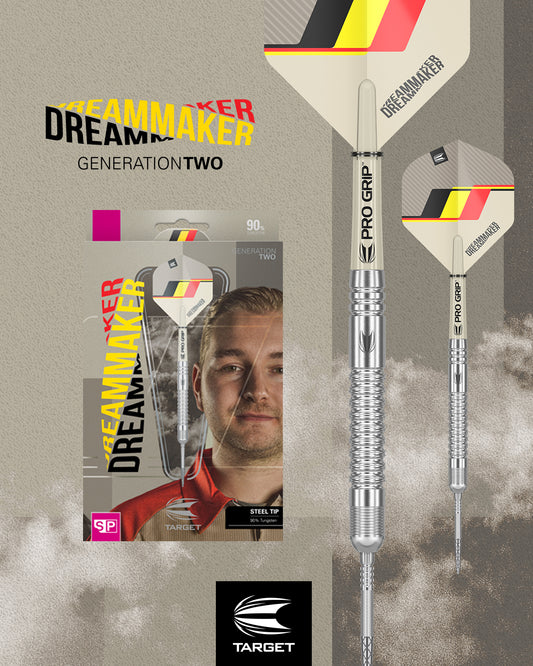 DIMITRI VAN DEN BERGH 90% G2 21G SP STEEL TIP DARTS 2023