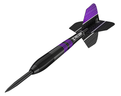 VAPOR8 BLACK  PURPLE STEEL TIP DARTS